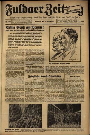 Ausgabe vom Dienstag, den 03. Mai 1938.