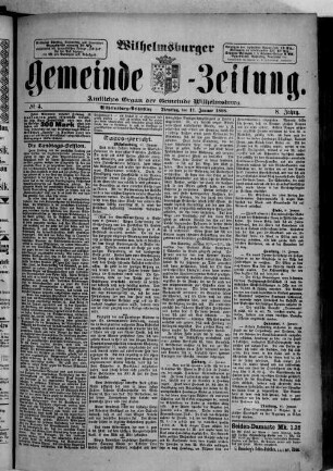 Wilhelmsburger Gemeindezeitung : Amtsblatt der Gemeinde Wilhelmsburg