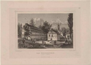 Das Warmbad in Wolkenstein, aus Rohbocks und Koehlers Königreich Sachsen, Thüringen und Anhalt von 1857/62