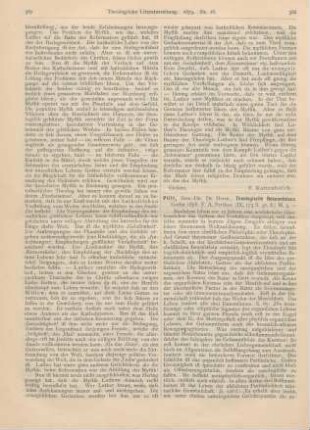 388-389 [Rezension] Plitt, Herm., Theologische Bekenntnisse