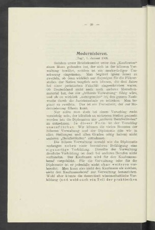 Modernisieren