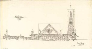 Gsaenger, Gustav; Göttingen - Leineberg (Niedersachsen); Ev. Kirche - Nordseite (Ansicht)