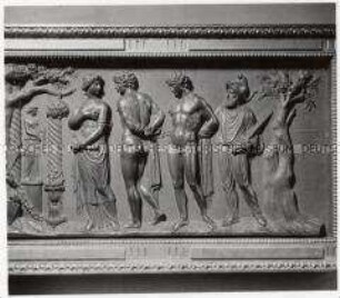 Wien, Belvedere, Bildhauer Professor Johann Martin Fischer, Relief "Orestes und Pylades in Taurus"