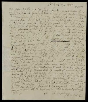 Nr. 1314: Brief von Friedrich Gottlieb Welcker an Karl Otfried Müller, Bonn, 23.4.1823