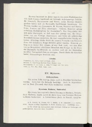 XV. Mykosen