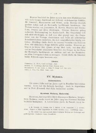 XV. Mykosen