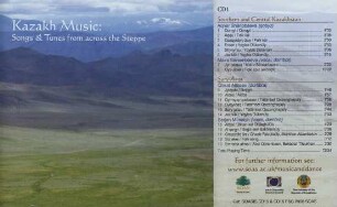 Kazakh Music: Songs & Tunes From Across the Steppe. CD 1