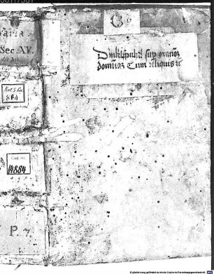 Nicolai de Dinkelsbühl materia super or. dominica, sermones de passione domini [u.a.] - BSB Clm 14884