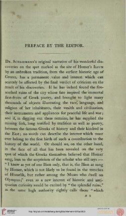 Preface by the editor