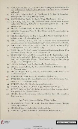 b) Außerordentliche Mitglieder (Nr.1-10)