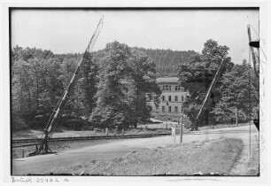 Nossen. Institut für Lehrerbildung - Bahnübergang