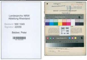 Entnazifizierung Peter Bebber , geb. 06.06.1883 (Schlosser)
