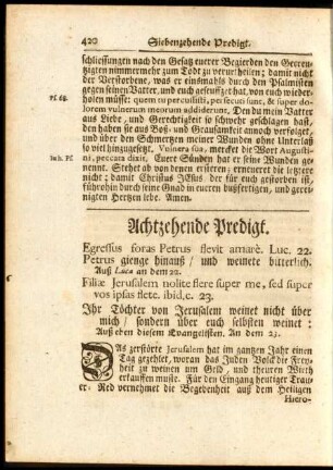 Achtzehende Predigt