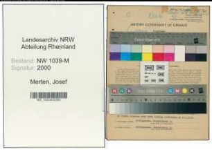 Entnazifizierung Josef Merten , geb. 18.11.1895 (Beamter)
