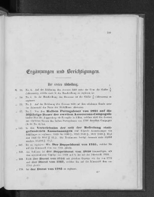 Ergänzungen und Berichtigungen.