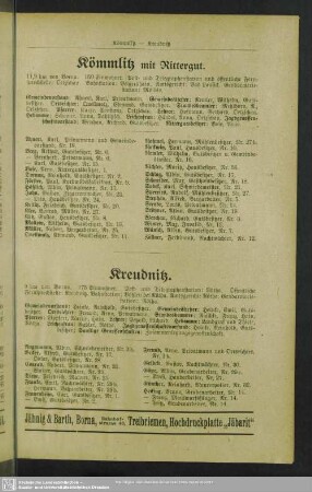 Kömmlitz mit Rittergut