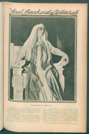 Sarah Bernhardt en "Las Catedrales"