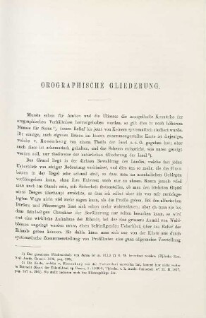 Orographische Gliederung