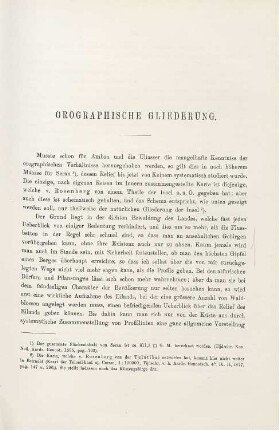 Orographische Gliederung