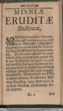 Misniae Eruditae Illustratae