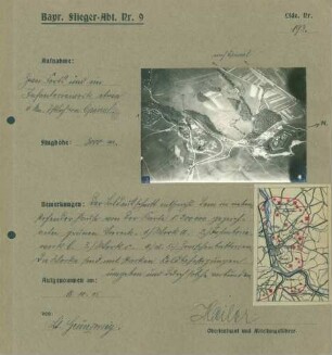 Foto zweier Forts und eines Infanteriewerkes östlich von Epinal (Luftbild)