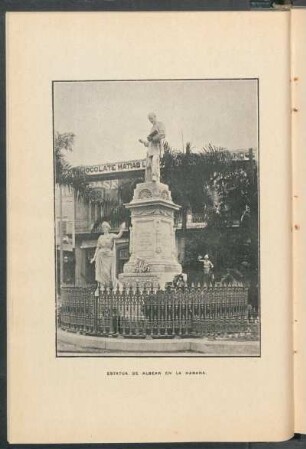 Estatua de Albear en la Habana. [Fotografía]