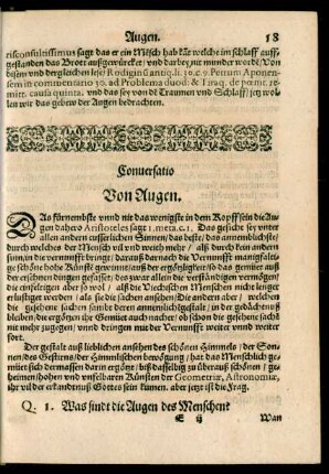 Conversatio Von Augen.