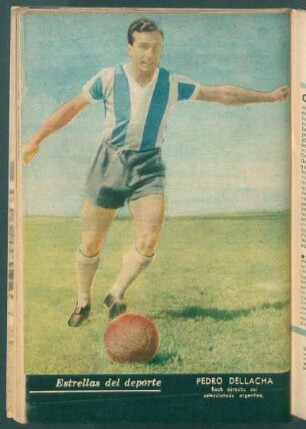 Pedro Dellacha, back derecho del seleccionado argentino - [Fotografía] : Estrellas del deporte