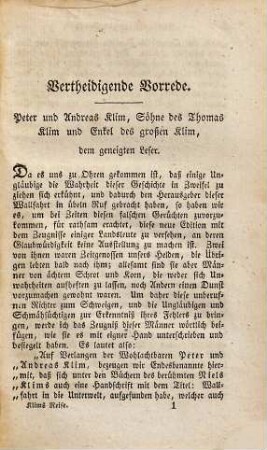 Niels Klims Wallfahrt in die Unterwelt