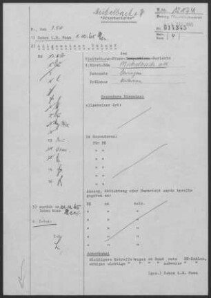 Michelbach/Wald: Visitationsbericht mit Pfarrbericht 1965