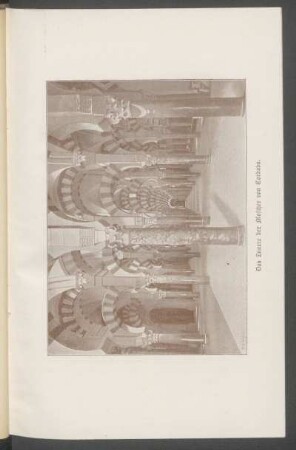 Das Innere der Moschee von Cordoba. - [Fotografie]
