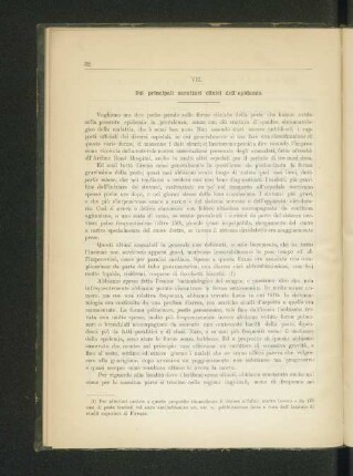 VII. Sui principali caratteri clinici dell' epidemia