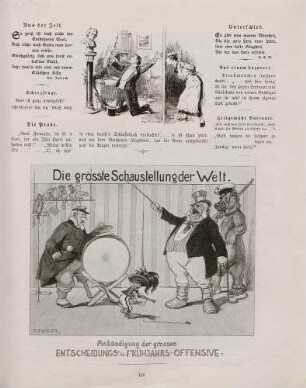 "Die Probe" "Die grösste Schaustellung der Welt"