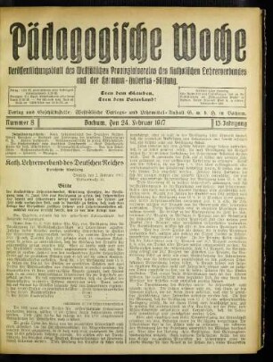 Kath. Lehrerverband des Deutschen Reiches : preußische Abteilung