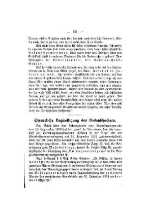 Steuerliche Begünstigung des Bodenschachers