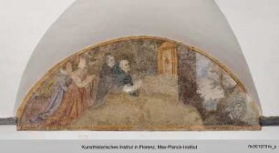 Szenen aus dem Leben des heiligen Dominikus : Der heilige Dominikus im Gebet mit dem Rosenkranz