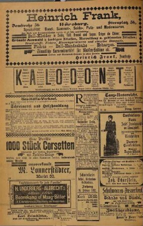 Würzburger General-Anzeiger : mit süddeutschem Holzverkaufs- und Submissionsanzeiger. 10. 1892, 1 - 3