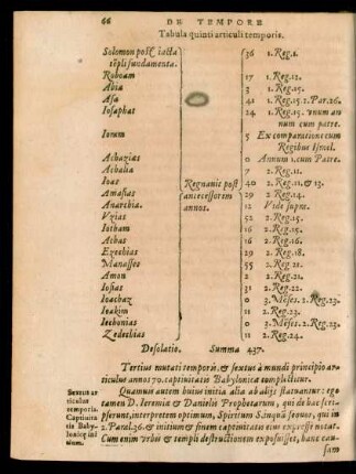 Tabula quinti articuli temporis.