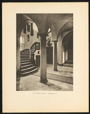 Schloss Storkau, Sachsen-Anhalt: Treppenhaus (aus: Alfred Breslauer, Ausgeführte Bauten 1897-1927)