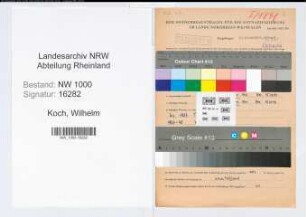 Entnazifizierung Wilhelm Koch, geb. 15.11.1919 (Zollbeamter)