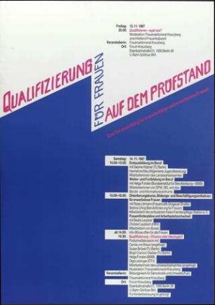 Qualifizierung für Frauen auf dem Prüfstand