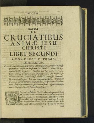 [Consideratio Prima.- Tertia.]