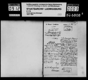 Schuldenwesen der Teilgemeinde Triftshausen, Gemeindebezirk Gröningen