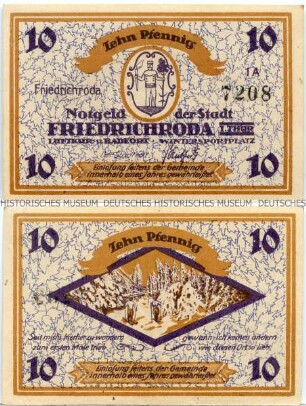 Friedrichroda, 10 Pfennig