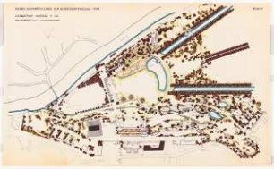 Bundesgartenschau 1955, Kassel: Lageplan Gesamtplan