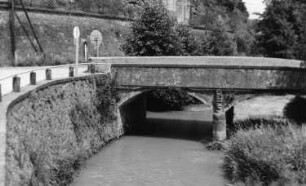 Triebischtal-Robschütz. Brücke über die Triebisch beim Talkumwerk