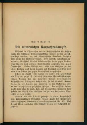 137-157, Die winterlichen Karpathenkämpfe