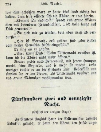Fünfhundert zwei und neunzigste Nacht