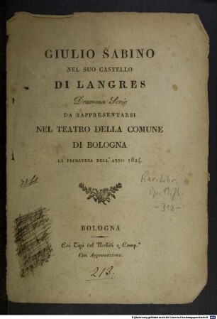 Giulio Sabino nel suo castello di Langres