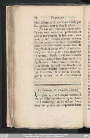 Le Triômphe de l'honnête Homme.